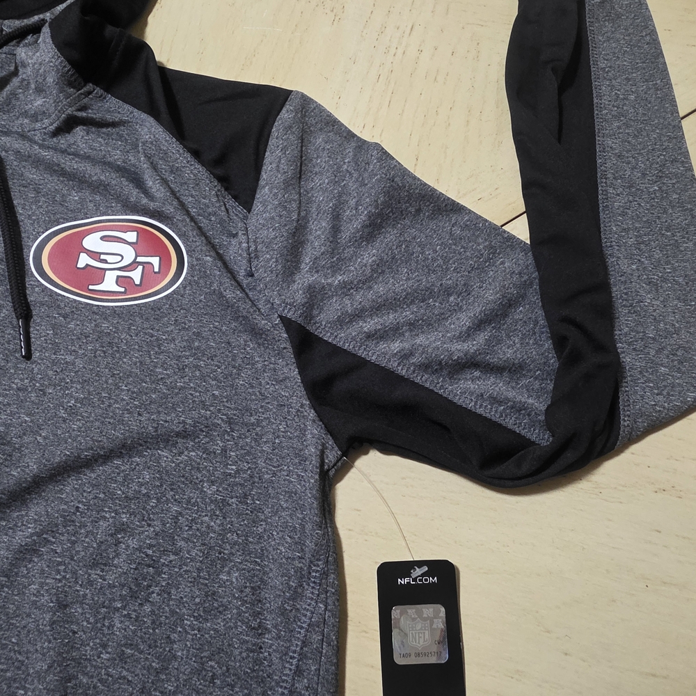 NFL Black and Gray 49ers Team Hoodie - Picture 5 of 5